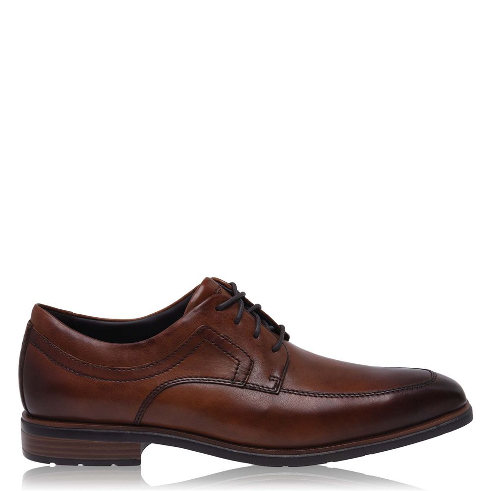 Rockport 2 Apron Fw - Mens Dress Shoes - Cognac - NZ (WER-148705)